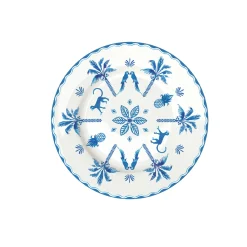 Easy Life Assiette à dessert bleue EXOTIC VIBES New