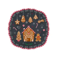 Easy Life Assiette à dessert GINGERBREAD> Noël|Services De Table En Porcelaine​