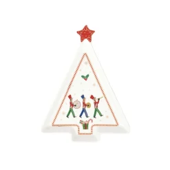 Easy Life Assiette en forme de sapin POLAR EXPRESS> Noël|Services De Table En Porcelaine​