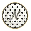 Easy Life Assiette en porcelaine Ø19 cm dans une boîte A LETTER FOR YOU «N» Best