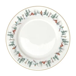 Easy Life Assiette plate CHALET> Noël|Services De Table En Porcelaine​