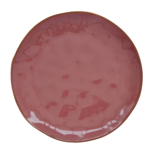 Easy Life Assiette plate en porcelaine de Ø 26 cm BURGUNDY Online
