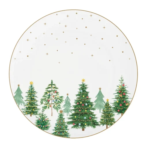 Easy Life Assiette plate FESTIVE TREES Outlet