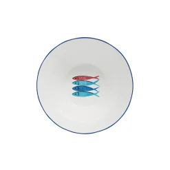Easy Life Bol Ø 16 cm SARDINE’S PARTY> Maritime|Services De Table En Porcelaine​