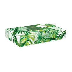 Easy Life Bol en forme de feuille en porcelaine 26×11,5 cm TROPICAL LEAVES GREEN> Moderne|Services De Table En Porcelaine​