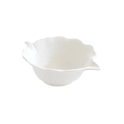 Easy Life Bol en porcelaine 21×16 cm en forme de feuille LEAVES WHITE> Moderne|Services De Table En Porcelaine​
