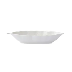 Easy Life Bol feuille en porcelaine 26×11,5 cm LEAVES WHITE> Moderne|Services De Table En Porcelaine​