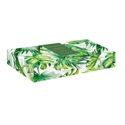 Easy Life Bol feuille en porcelaine 30×13 cm TROPICAL LEAVES GREEN> Moderne|Services De Table En Porcelaine​