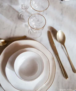 Easy Life Coffret de 6 bols en porcelaine Ø 9,5 cm WHITE><noscript><img width=