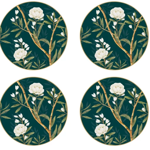Easy Life Ensemble de 4 assiettes à dessert ROYAL PEONIES Sale