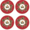 Easy Life Ensemble de 4 assiettes à dessert CHRISTMAS BERRIES Discount