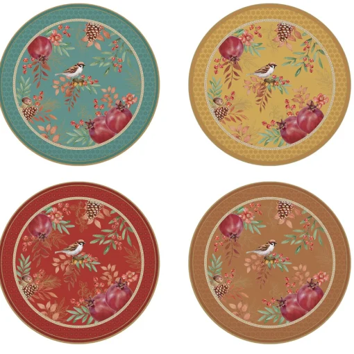 Easy Life Ensemble de 4 assiettes àdessert AUTUMN SYMPHONY Sale