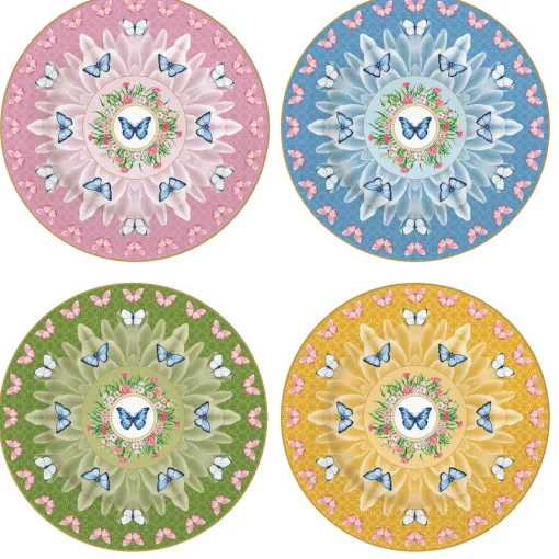 Easy Life Ensemble de 4 assiettes àdessert SPRING PARADE Online