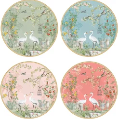Easy Life Ensemble de 4 assiettes àdessert JARDIN DE REVES Discount