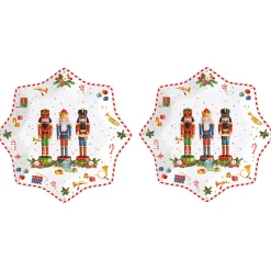 Easy Life Ensemble de 2 assiettes àdessert Vintage NUTCRACKER Sale