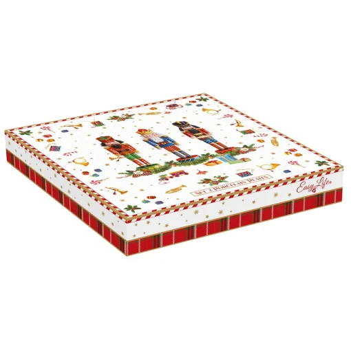 Easy Life Ensemble de 2 assiettes àdessert Vintage NUTCRACKER Sale