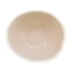 Easy Life Ensemble de 2 bols à salade en porcelaine de 22,5×19,5 cmBEIGE><noscript><img width=