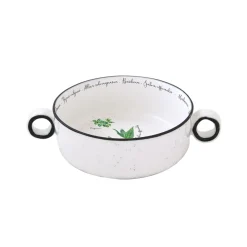 Easy Life Ensemble de 3 bols avec poignées en porcelaine Ø 16 cm HERBARIUM> Quotidienne|Services De Table En Porcelaine​