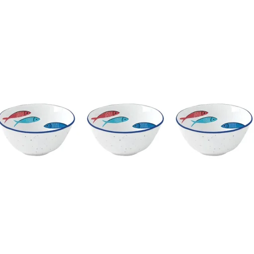 Easy Life Ensemble de 3 bols SARDINE’S PARTY Sale