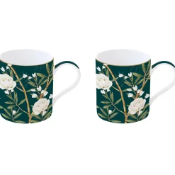 Easy Life Ensemble de 2 mugs ROYAL PEONIES> Petit Dejeuner|Royal Peonies