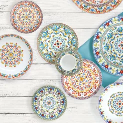 Easy Life Ensemble de 2 tasses à café avec soucoupes BLUE Hot