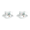 Easy Life Ensemble de 2 tasses à café avec soucoupe CHALET Best