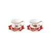 Easy Life Ensemble de 2 tasses à café avec soucoupes CHRISTMAS MEMORIES Sale