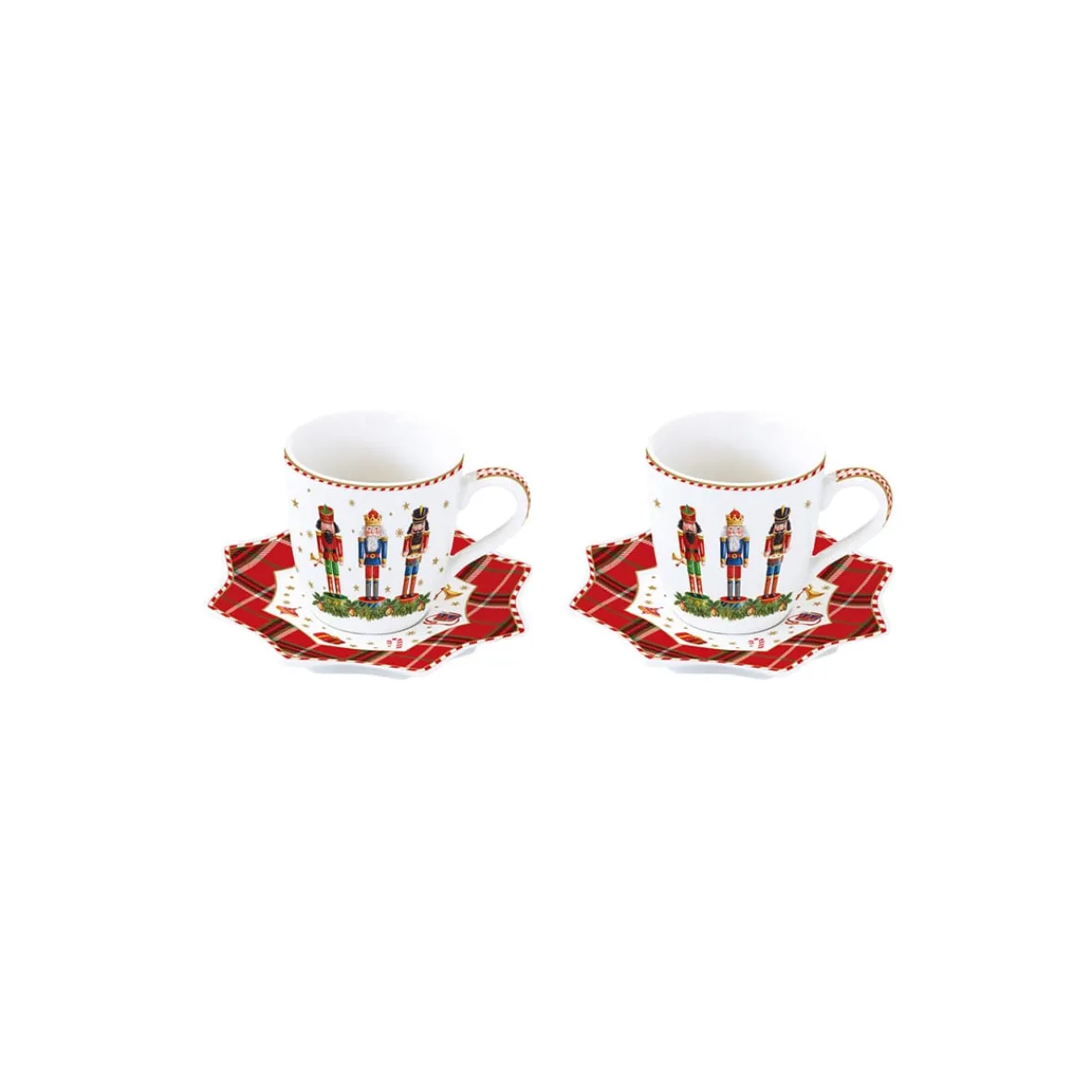 Easy Life Ensemble de 2 tasses à café avec soucoupes Vintage NUTCRACKER Online