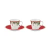 Easy Life Ensemble de 2 tasses à café avec soucoupe CHRISTMAS BERRIES Clearance