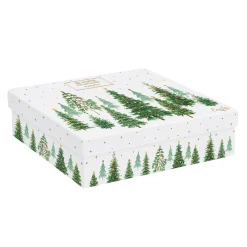 Easy Life Ensemble de 4 tasses à café avec soucoupe FESTIVE TREES> Petit Dejeuner|Festive Trees