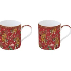 Easy Life Ensemble de 2 tasses BENGALA> Ethnique|Petit Dejeuner