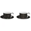 Easy Life Ensemble de 2 tasses de 240 ml avec soucoupes en porcelaine, dans une boîte cadeau CELESTIAL Online