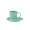 Easy Life Ensemble de 6 tasses de 250 ml avec soucoupes en porcelaine INTERIORS AQUA Clearance