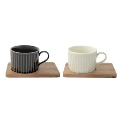 Easy Life Ensemble de 2 tasses en porcellaine TAKE A BREAK ASS3> Quotidienne|Petit Dejeuner