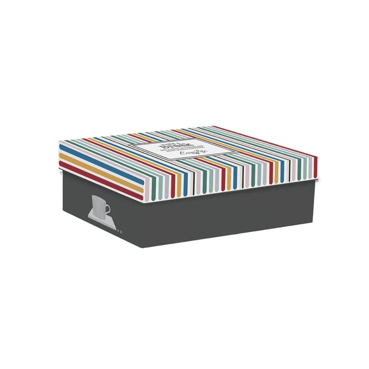 Easy Life Ensemble de 2 tasses en porcellaine TAKE A BREAK ASS1 New