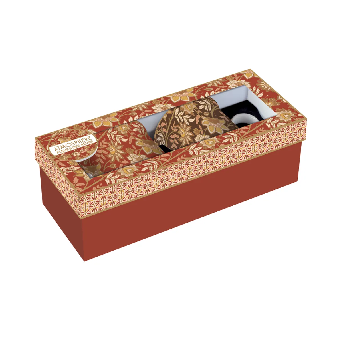 Easy Life Ensemble de 2 tasses en porcelaine 300 ml FLEURS DES RÊVES Hot