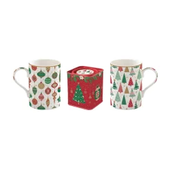 Easy Life Ensemble de 2 tasses JINGLE BELLS New
