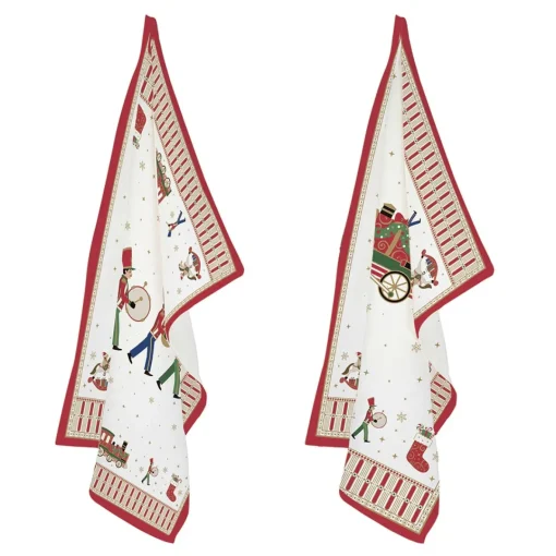 Easy Life Ensemble de 2 torchons POLAR EXPRESS New