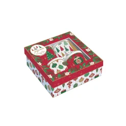 Easy Life Ensemble de 4 verres à café JINGLE BELLS New