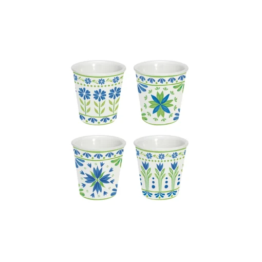 Easy Life Ensemble de 4 verres à café FLOWERS GARDEN Sale