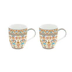 Easy Life Ensemble de deux tasses MEDITERRANEO ORANGE