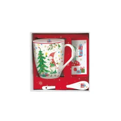 Easy Life Ensemble de mug avec cuillère et sous-verre Ready For CHRISTMAS> Noël|Petit Dejeuner