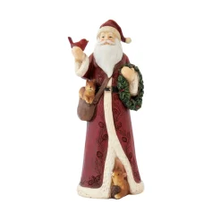 Easy Life Figurine du père noël avec petit oiSEAu en polyrésine CHRISTMAS FIGURINES> Noël|Christmas Figurines