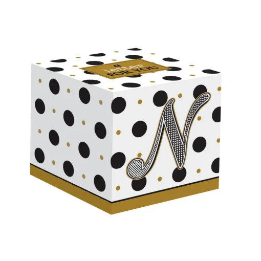Easy Life Gobelet à café en porcelaine 100 ml dans une boîte A LETTER FOR YOU «N» New