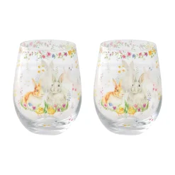 Easy Life Lot de 2 béchers en verre de 500 ml dans une boîte de couleur HAPPY EASTER> Services De Table En Porcelaine|Happy Easter