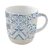 Easy Life Mug en porcelaine de 350 ml Casa Decor BLUE Hot