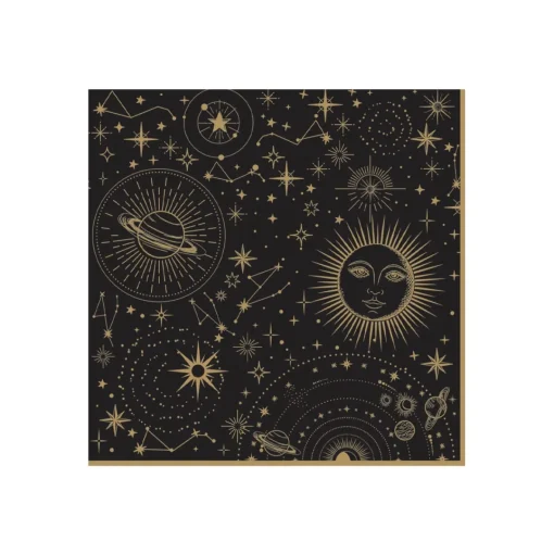 Easy Life Paquet de 20 serviettes en papier 33×33 cm CELESTIAL New