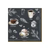 Easy Life Paquet de 20 serviettes en papier BARISTA