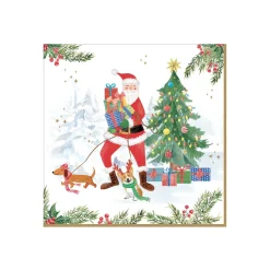 Easy Life Paquet de 20 serviettes JOYFUL SANTA> Noël|Services De Table En Porcelaine​