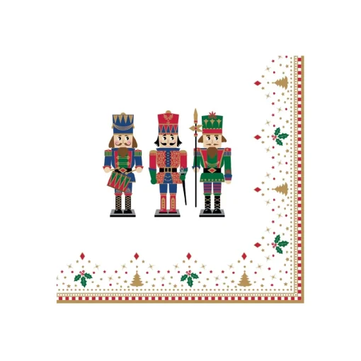 Easy Life Paquet de 20 serviettes NUTCRACKER New